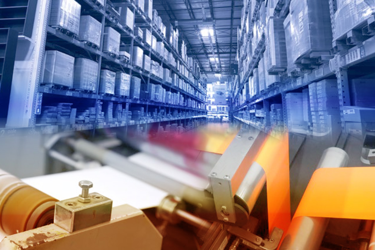 Warehouse Labelling with Label Making in process