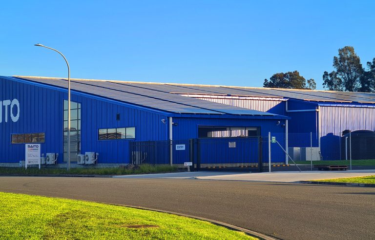 Saito’s solar panel array powering their Kerepehi factory