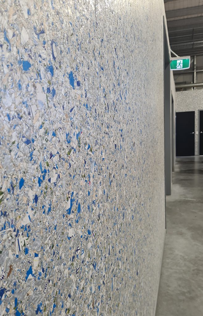 Sustainable SaveBoard wall linings inside Saito’s facility